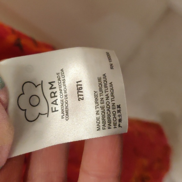 Womens Farm Rio Sleepwear | Farm Rio Spotted Bananas Pajama Set MEDIUM PINK sz S - Picture 13 of 16